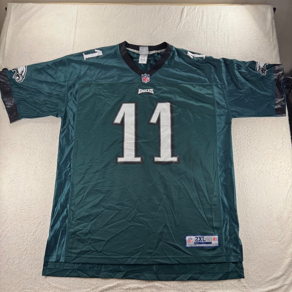 NFL Pro Line Philadelphia Eagles Jersey Mens 2XL-T Green Excellent Wentz 11